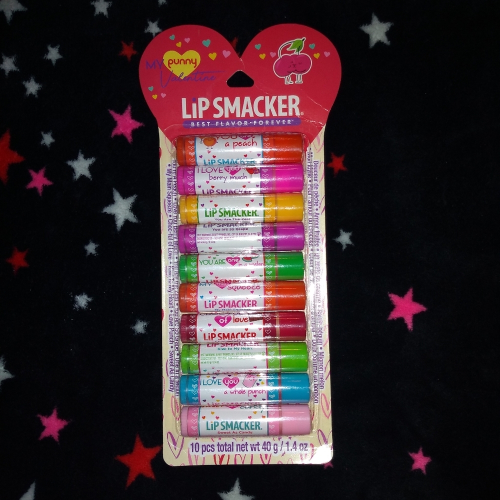 LiPSMACKER My Punny Valentine Lip balm NWT
